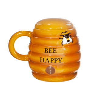 Sass and Belle Beehive Mug With Lid