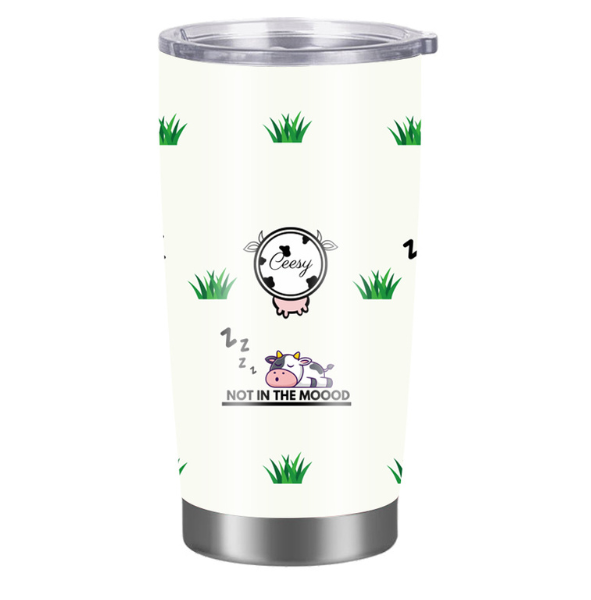 Lazy Cow tumbler front